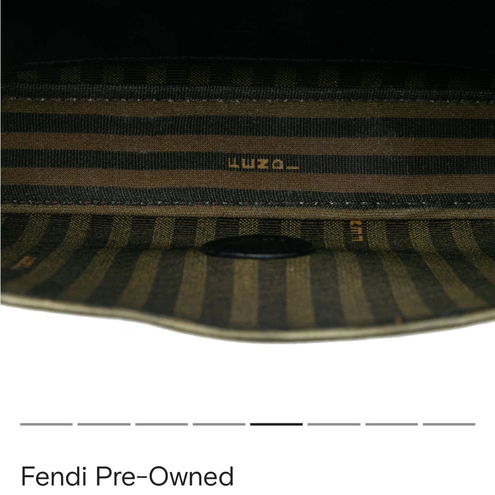 Fendi Mini Satin & Leather black purse silver hardware - Picture 9 of 9
